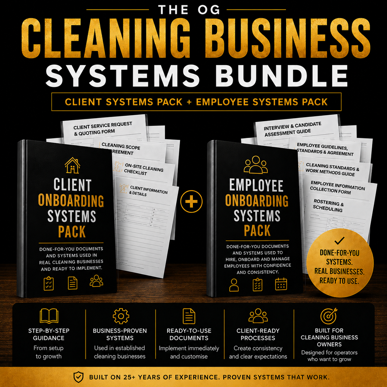 The OG Cleaning Business Systems Bundle - Client & Employee Onboarding