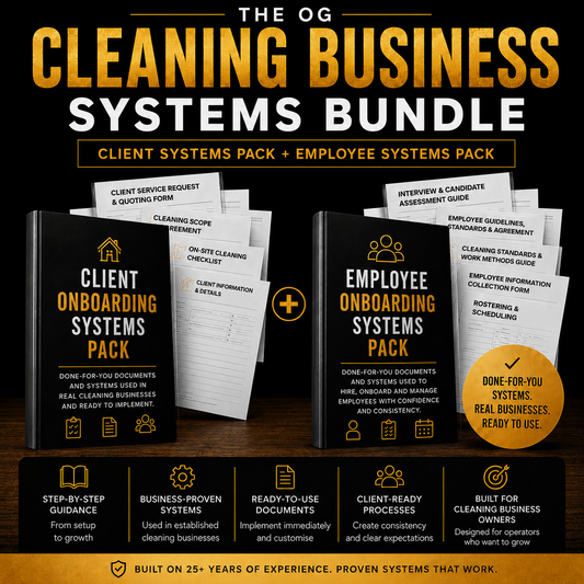 The OG Cleaning Business Systems Bundle - Client & Employee Onboarding